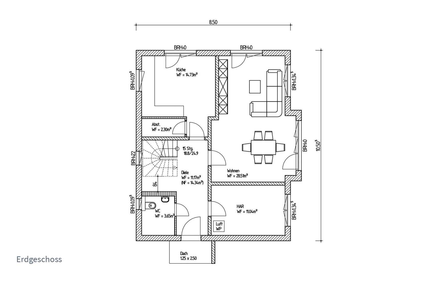 Typenhaus Asterion - ALG Massivhaus Projektbau GmbH Grundriss EG
