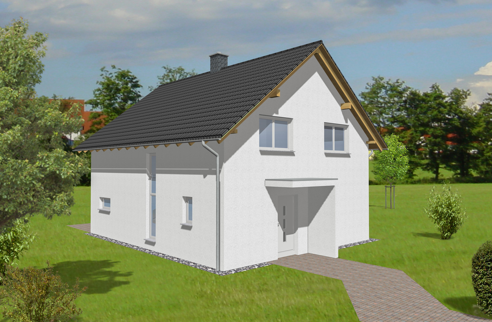 Typenhaus Asterion - ALG Massivhaus Projektbau GmbH Eingangsansicht